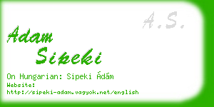adam sipeki business card